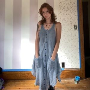 Knee length gray dress